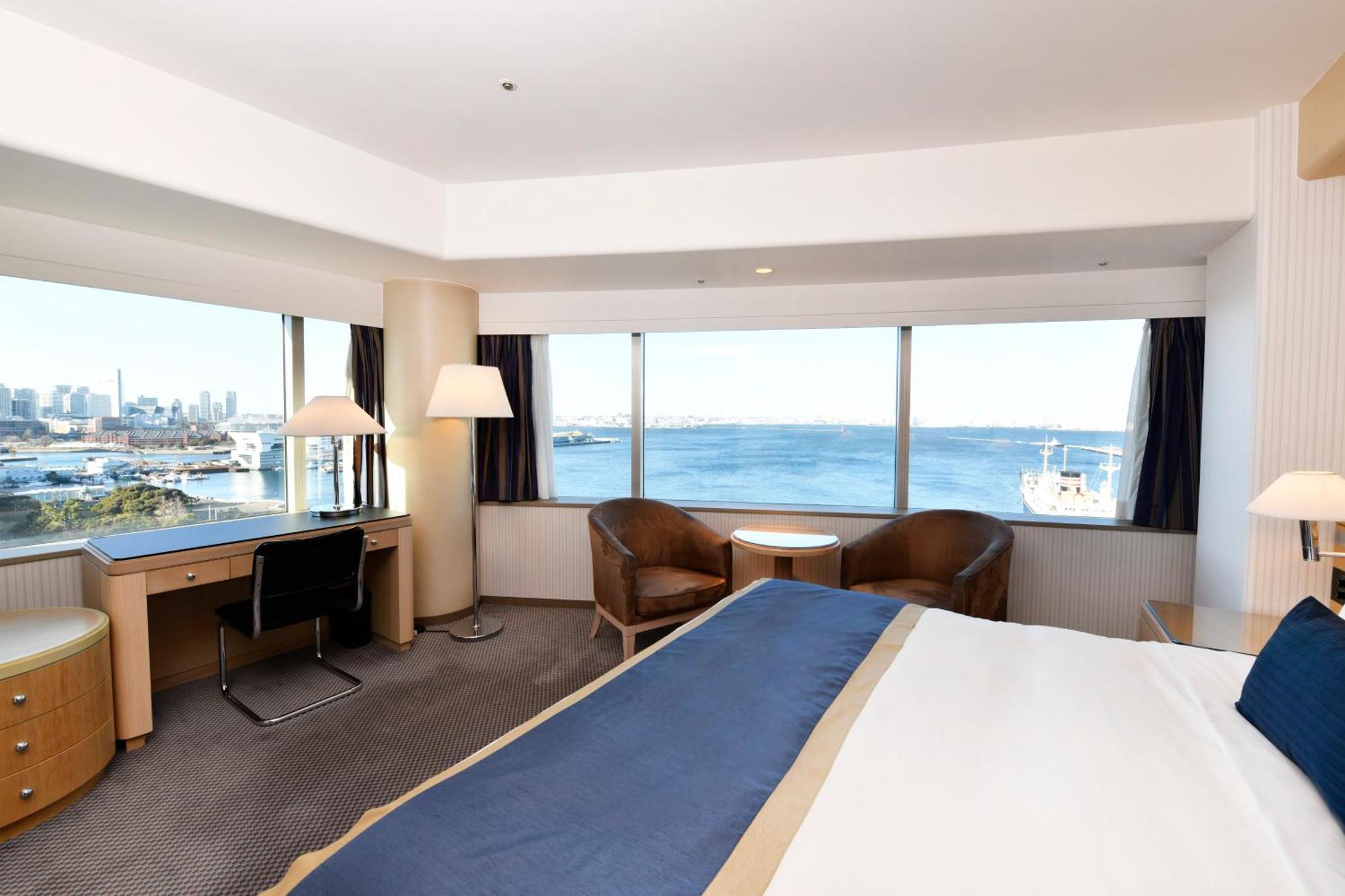 فندق نيو جراند يوكوهامَ المظهر الخارجي الصورة A room at the hotel